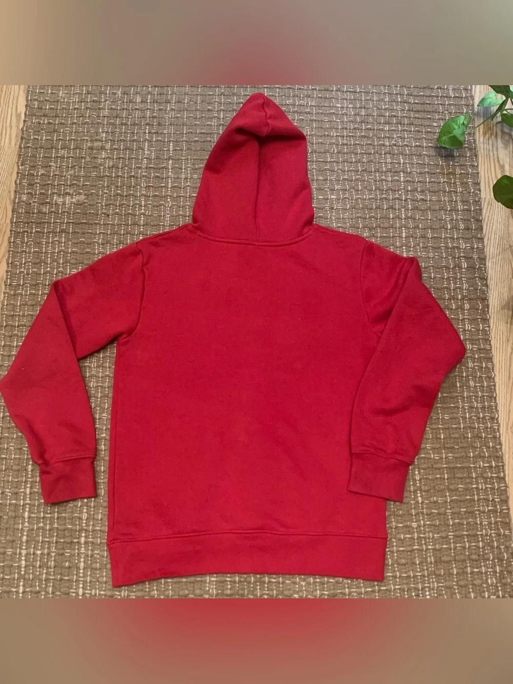 Jordan Kids Red Pullover Hoodie with Jumpman Logo